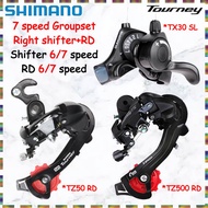 Shimano Tourney RD 6/7 speed Groupset MTB TZ50 TZ500 RD 7 speed Bike TX30 combo shifter 3×7 speed