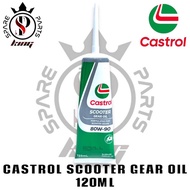 ORIGINAL CASTROL SCOOTER GEAR OIL 80W90 120ML MINYAK GEAR SKUTER CASTROL 80W90 0.12L