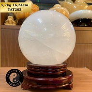 Natural Stone White Quartz Ball. Diameter from 15 to 17cm, Weight from 5 to under 7 kg.