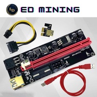 [READY STOCK]60cm Ver009S PCI-E Riser Card Pcie 1X to 16X USB 3.0  Data Cable Ethereum Bitcoin Rig M