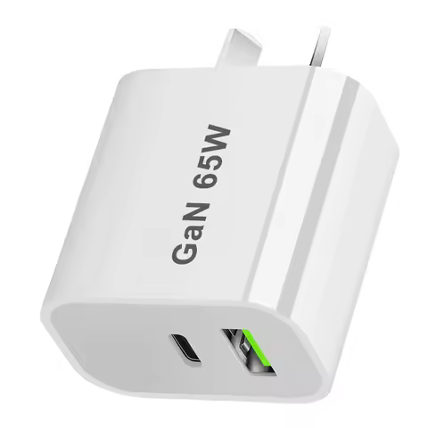65W US EU AU UK Type-C Fast Charging Head PD 65W QC3.0 Smart Phone Charging Charger USB-A USB-C Powe