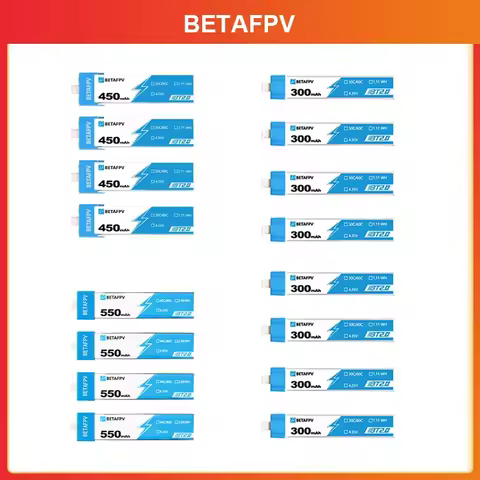 BETAFPV Drone Battery BT2.0 550mAh 450mAh 300mAh 1S For Ceuts /Pro/Cetus X FPV Charger Motors Racing