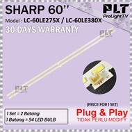 SHARP 60 Inch LC-60LE275X / LC-60LE380X LED Backlight TV / Lampu TV (54 LED) LC60LE275X LC60LE380X