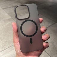 Ins Matte Magnetic Clear Advanced Phone Case For iPhone 11 16 15 14 13 12 Pro Max Casing Simple Tran