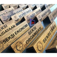 Unique Office & Work Desk Decoration - CNC Carved Aesthetic Desk Name Plate