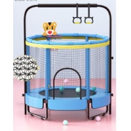 Trampoline Children's Home Indoor Children with Safety Net Trampoline Weight Loss Fitness Bounce Bed