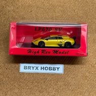 High Rev Model Murcielago LP670-4 SV Yellow #HRM64670SVYL (1:64)