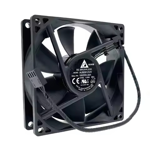 New 90mm PWM Fan for Delta AFB0912VH = AUB0912VH 90*90*25MM 9225 DC 12V 0.60A 4-pin for Computer CPU