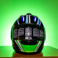 Helm Arai RR5 Nakano Shruiken Green Copy Import