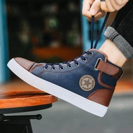2023 New Simple and Versatile Large High Top Men's Shoes Couple Shoes Board Shoes Casual Shoes Size 48