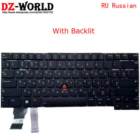 RU Russian Backlit Keyboard For Lenovo Thinkpad T14s Gen2 P1 X1 Extreme Gen4 Gen5 SN21A22129 SN21A22