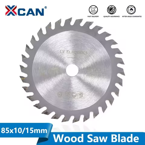 XCAN 1Pc TCT Circular Saw Blade 85mm Carbide Saw Blade 24T 30T 36T Mini Cutting Disc For Cutting Woo