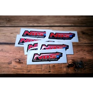 NOS 3D STICKER | 2inches 3D EMBOSSED VINYL STICKER