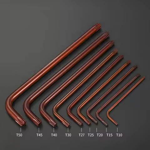 T10 T15 T20 T25 T27 T30 T40 T45 T50 Double Head Bi-Directional Torx Head Tamper-Proof Security Bolt 