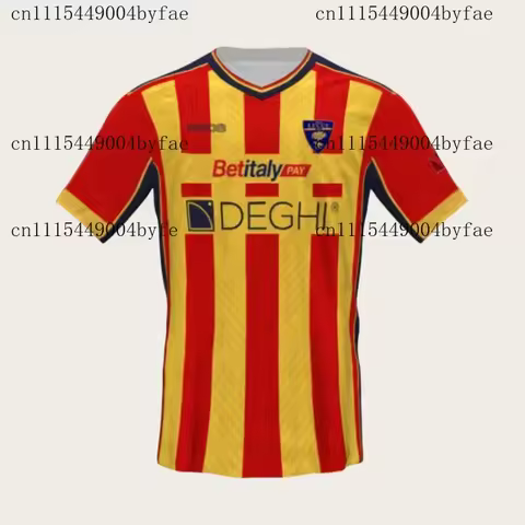 New US Lecce Football Jersey Sports Casual T-Shirt Breathable Quick Dry Elastic Daily Training Top M