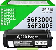 56F3000 High Yield Toner Cartridge Replacement for Lexmark 56F300E 56F3H00 56F3X00 56F3U00 for MS321