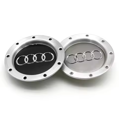 4Pcs ABS Car Wheel Center Hub Caps Badge Rim Hubcap 8N0601165A Accessories For Audi Sline A3 A4 A5 S