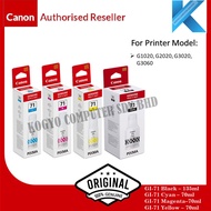 CANON INK GI-71 BLACK CYAN YELLOW MAGENTA GI71 GI 71 FOR CANON G SERIES  **G1020 G2020 G3020 G3060**