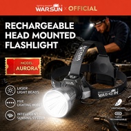 WARSUN super bright rechargeable head-mounted flashlight night fishing long-lasting light