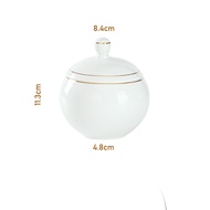 1ชิ้นชามซุปลายครามหัวหอมทองซุป Crocks พร้อมฝาและคู่จัดการไมโครเวฟปลอดภัยจานอบของขวัญคริสต์มาส