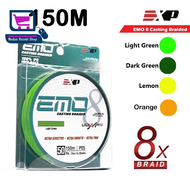 EXP EMO 8X Casting Braided Fishing Line Sensitive Smooth Thin Strong Multifilament Durable 150m 50lb