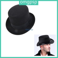 OMG Vintage Fedora  Hat Victorian Age White Short Brim  Hat Western Magician Hat for Boy Men Adults 