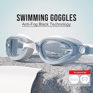 Goggle Swimming Adult Waterproof Swim cap Set Anti Fog Women Men Pool Sports Training gogal renang c