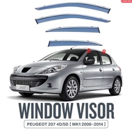 Suitable for 29 PEUGEOT 207 Window Rainproof Rainshield Sunshield PEUGEOT 207 Window visor