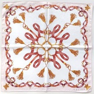 Celine 復古圍巾 馬配件 流蘇 23 x 23 英寸