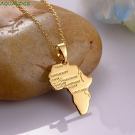 AQUAEDGE African Map Ethnic Jewelry Chain Fashion New Africa Pendant