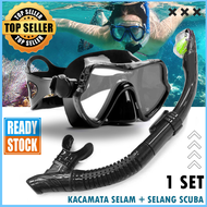 BARU TaffSPORT Kacamata Selam Pria Dewasa Tembak Ikan Anti Masuk Air Diving Snorkeling Tempered