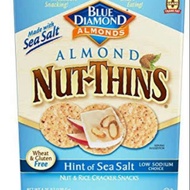 Blue Diamond Almon Nut Thins Hint Of Sea Salt Nut and Rice Crackera Gluten Free 4.28oz