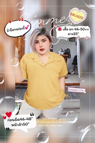 RT  เสื้อคอปกโปโล รูดชาย2 ข้างแขนสั้น ผ้ายืดทอร่องเล็ก อก 46-50++ต้นแขน20”ก่อนยืด 50”ยาว 25”   หน้าผ