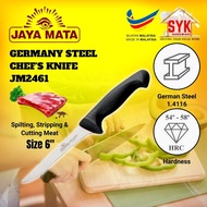 SYK JAYA MATA Germany Steel Chef Knife 6 Inch JM2461 Kitchen Knife Kitchenware Pisau Potong Daging P