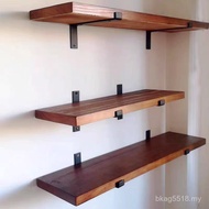 Bookshelf Flat Word 2i Wall American Solid Wood Shelf Wall Storage Log Shelf Shelf Partition Living 