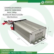 BLDC MOTOR CONTROLLER UNIVERSAL 48/60/72V 1500W - 48-72V1500W - -48-72V1500W