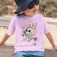 👕🎁🎀เสื้อยืดเด็ก ลาบูบู้ Labubu Pop Mart Childrens T-shirt  ฝ้าย 100% เด็กสามารถสวมใส่ได้ 8 สี