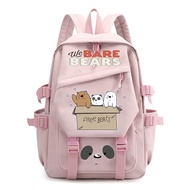 Student Backpack Cartoon Backpack Anime We Bare Bears Backpack Large Capacity Computer Backpack Book Bag