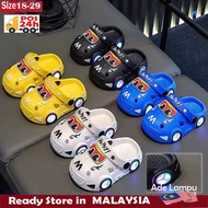 Js Selipar Kereta Led lampu 178 Kids Boys Sandal Budak Lelaki Robot car size 18-29