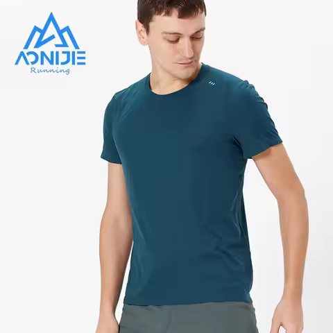 AONIJIE L-FM5125 Men Male Sports Quick Drying T-shirt Short Sleeve Breathable Tees Tops Summer For O