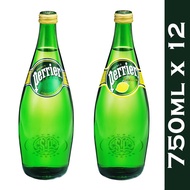 Perrier Sparkling Natural/Lemon Mineral Water 750ml x 12 bottles