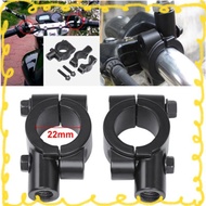 LEFT Motorcycle Rearview Handlebar Mirror Mount Holders Adapter Clamp Hot GHT