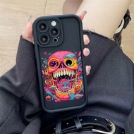 Case OPPO A59 5G A57 4G 2022 A77S A77 5G A54 A74 5G A92 A52 A39 A93 A94 A95 4G PQ165 skull Soft Ange