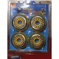 Inline roller skate wheels