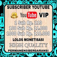 subscriber youtube permanen