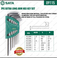 SATA Hex Key Set Ball Point Hex Key Set Arm Key Set Long/Extra Long SATA Hex Key/ Allen Key/ Ball Po