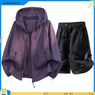 Summer workwear ice silk hooded sun protec tion jacket for men 2026, breathable sun protection cloth