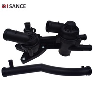 Thermostat Housing   Sensor & Coolant Hose Pipe Connector For Audi VW Seat Skoda 03C121026M 03C12111