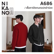 NIKANO A686-Men's cardigan Collar Men's Coat Jacket Wool Winter Christmas Fashion