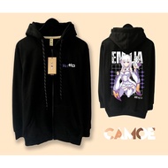 Re Zero Emilia Waifu Japan Anime Zipper Hoodie Jacket